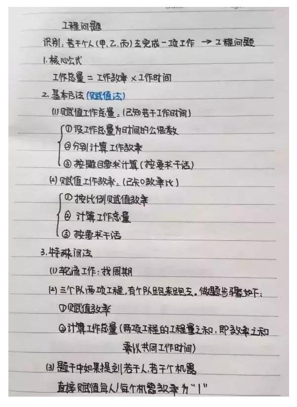 行測公式記不??？學霸幾張筆記就搞定了！