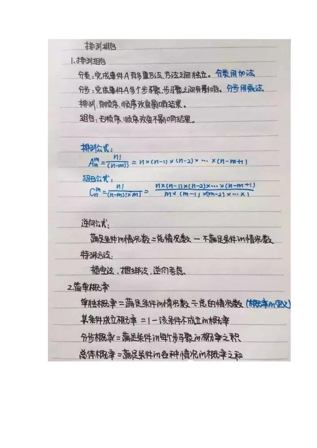 行測公式記不??？學霸幾張筆記就搞定了！